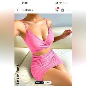pink bodycon dress